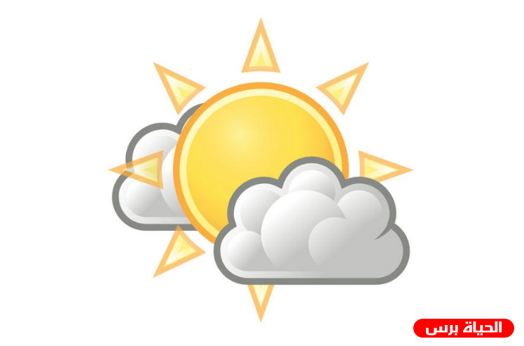 Weather : Partially cloudy, slight rise in temperature